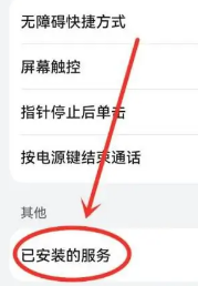 已安装的服务