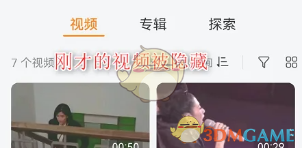 视频隐藏成功